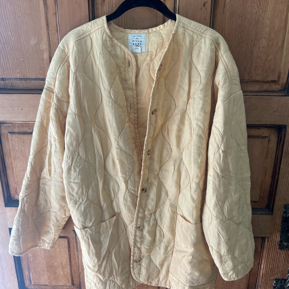 Yellow Quilted Jacket